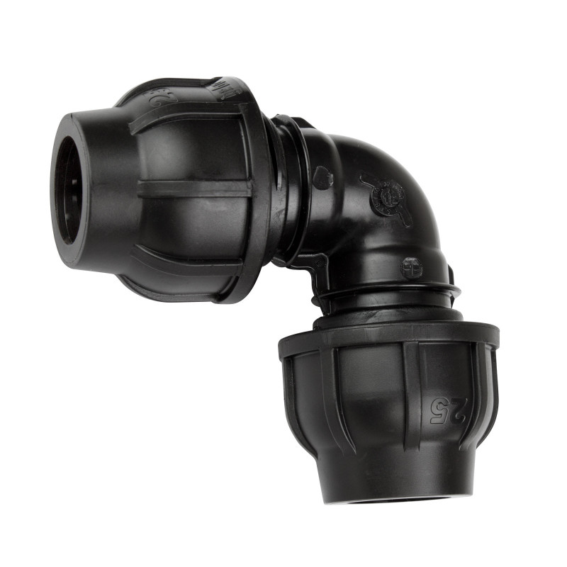PE skrutková spojka uhlová 32 mm 1"