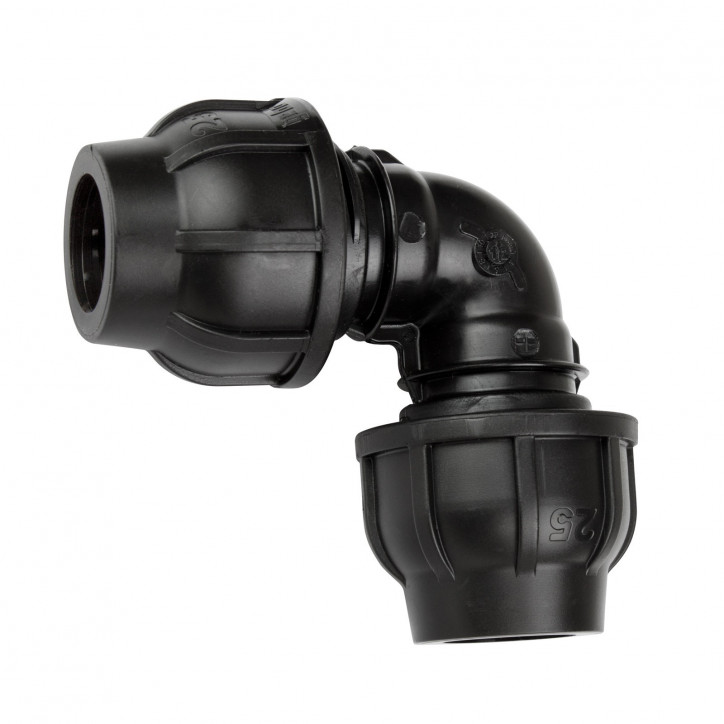 PE skrutková spojka uhlová 32 mm 1"