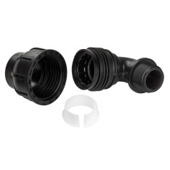 PE skrutková spojka uhlová 32 mm 1" AG