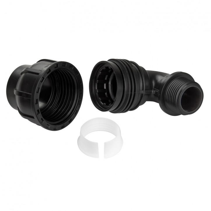 PE skrutková spojka uhlová 32 mm 1" AG