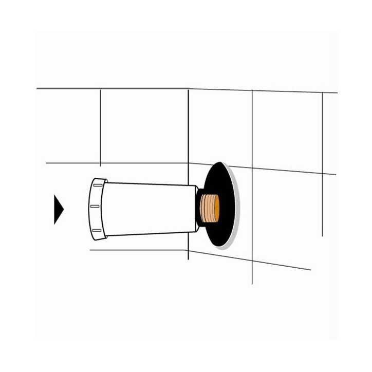 Plastová stavebná zátka 1/2" červená Plastová stavebná zátka 1/2" červená