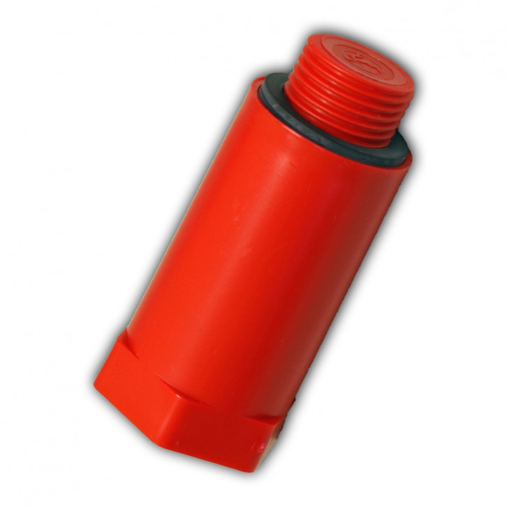 Plastová stavebná zátka 1/2" červená Plastová stavebná zátka 1/2" červená