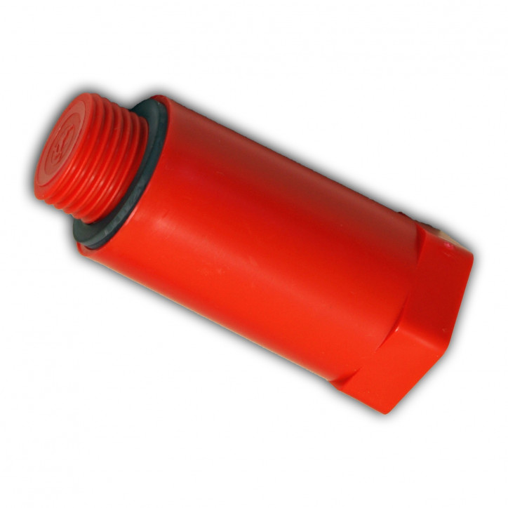 Plastová stavebná zátka 1/2" červená Plastová stavebná zátka 1/2" červená