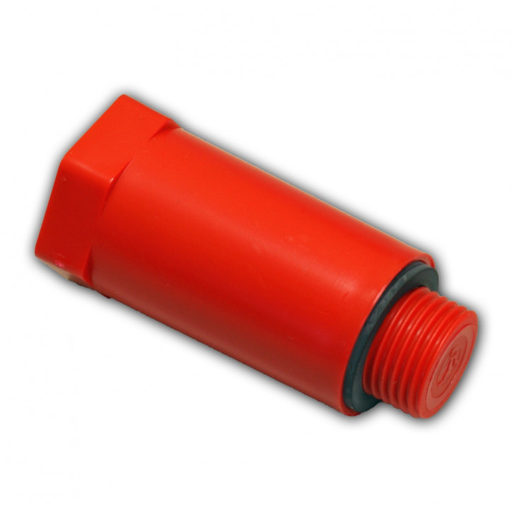 Plastová stavebná zátka 1/2" červená Plastová stavebná zátka 1/2" červená