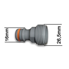 Prípojka na kohútik 3/4" AG WHITE LINE WL-2185