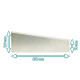 Trapézový rozdeľovač regálu 350 x 130 x 78 mm