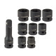 DEMA Pneumatický rázový uťahovák 1/2" 850 Nm Set Pro