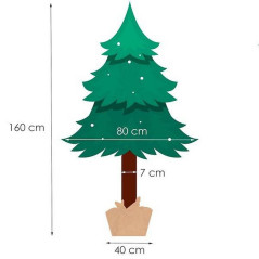 Vianočný stromček Borovica na kmienku 160 cm