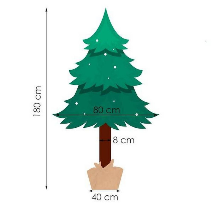 Vianočný stromček Borovica na kmienku 180 cm