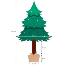 Vianočný stromček Borovica na kmienku 220 cm