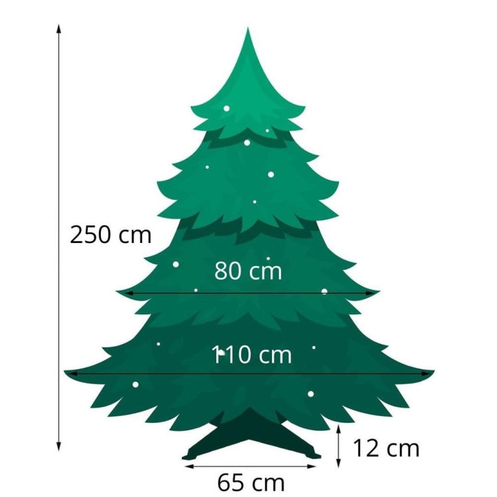 Vianočný stromček Borovica diamantová 250 cm