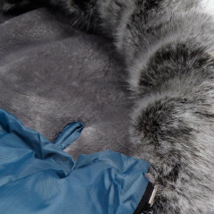Zimný fusak s kožúškom 4v1 SPRINGOS ZERMATT modrý