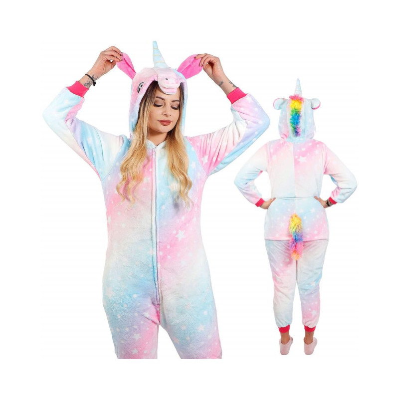Pyžamo Kigurumi Jednorožec farebné, veľ. S PRINGOS