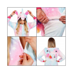 Pyžamo Kigurumi Jednorožec farebné, veľ. S PRINGOS