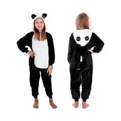 Pyžamo Kigurumi Panda čierno-biele, veľ. 110-120 cm SPRINGOS