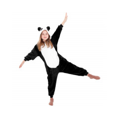 Pyžamo Kigurumi Panda čierno-biele, veľ. 110-120 cm SPRINGOS