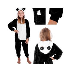 Pyžamo Kigurumi Panda čierno-biele, veľ. 110-120 cm SPRINGOS