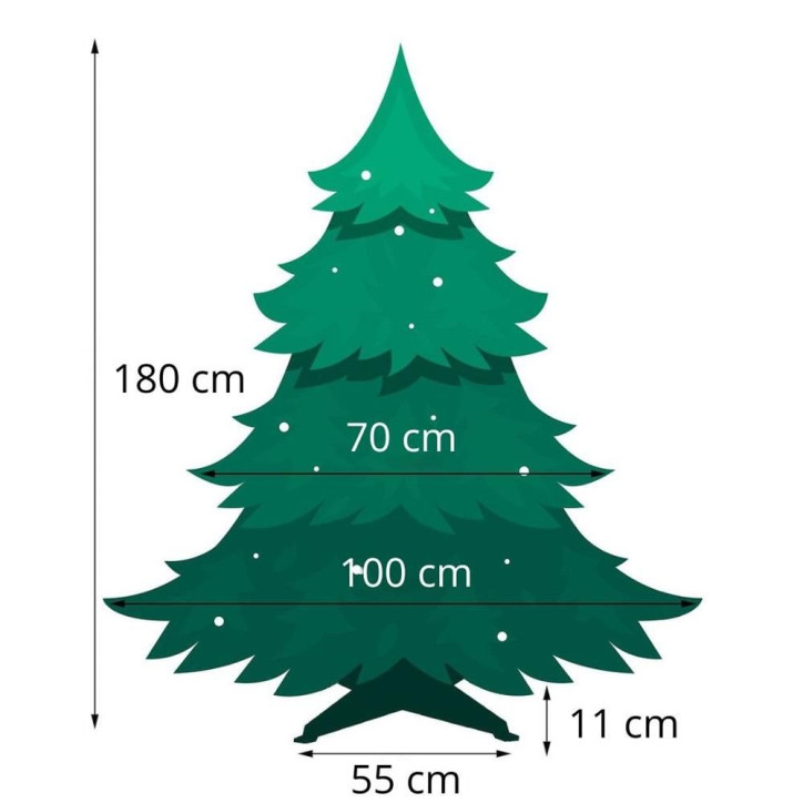 Vianočný stromček Borovica diamantová 220 cm