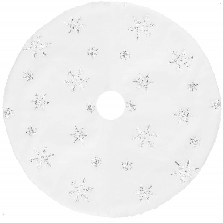 Koberec pod vianočný stromček 55 cm, biely