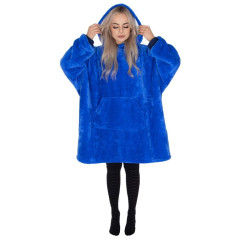 Mikinová deka Oversized tmavo modrá SPRINGOS