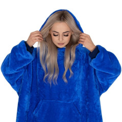 Mikinová deka Oversized tmavo modrá SPRINGOS