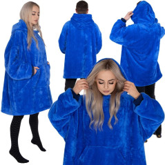 Mikinová deka Oversized tmavo modrá SPRINGOS