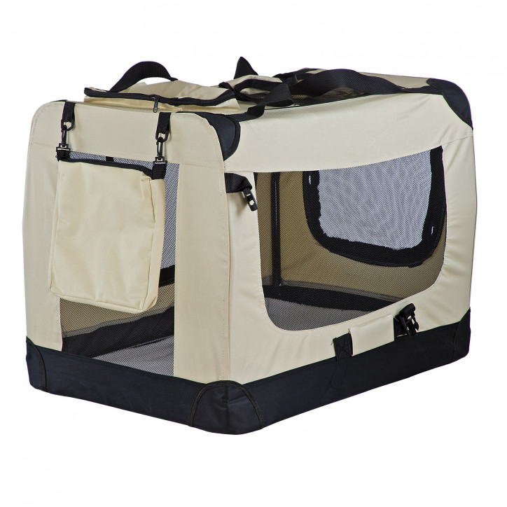 Prepravný box pre mačky a psov skladací Felix L 70x53x52 cm, béžový Prepravný box pre mačky a psov skladací Felix L 70x53x52 cm, béžový