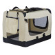 MenaVET Prepravný box pre mačky a psov skladací Felix L 70x53x52 cm, béžový