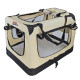 MenaVET Prepravný box pre mačky a psov skladací Felix L 70x53x52 cm, béžový