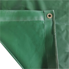 Nepremokavá plachta zakrývacia 1,5x6 m 380 g/m2, zelená