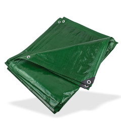 DEMA Nepremokavá plachta zakrývacia 4x6 m 210 g/m2, zelená