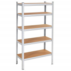 Kovový regál 180x90x40 cm, 5 políc SPRINGOS HA5161
