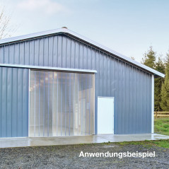 MenaVET Lišta s háčikmi na zavesenie PVC pásu 984x30x32 mm