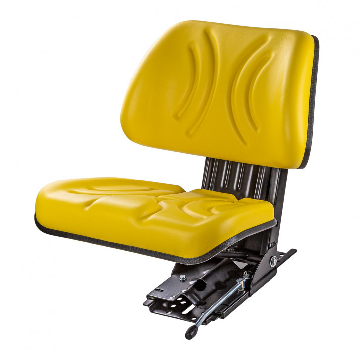 Odpružené sedadlo na traktor, žlté