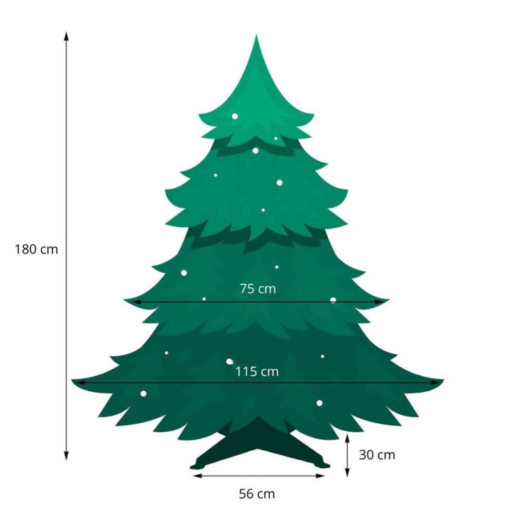 Vianočný stromček Jedľa normanská 180 cm