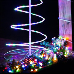 LED svetelná reťaz - 17,5m, 200LED, 8 funkcií, pamäť, IP44, multicolor