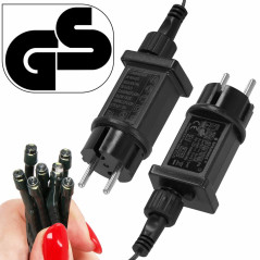 LED svetelná reťaz - 12,5m, 200LED, 8 funkcií, IP44, teplá biela