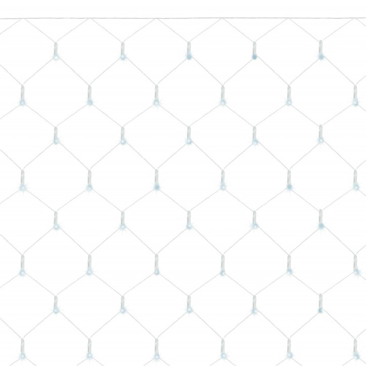 LED svetelná sieť - 2x2m, 144LED, 8 funkcií, pamäť, IP44, studená biela