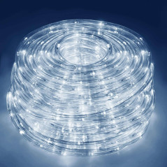LED svetelná hadica - 10m, 240LED, 8 funkcií, pamäť, IP44, studená biela