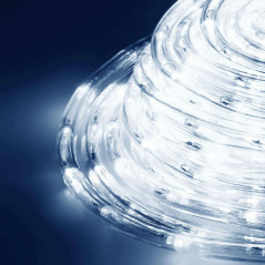 LED svetelná hadica - 10m, 240LED, 8 funkcií, pamäť, IP44, studená biela