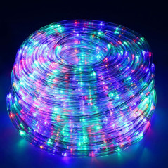 LED svetelná hadica - 10m, 240LED, 8 funkcií, pamäť, IP44, multicolor