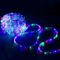 LED svetelná hadica - 10m, 240LED, 8 funkcií, pamäť, IP44, multicolor