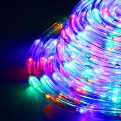 LED svetelná hadica - 10m, 240LED, 8 funkcií, pamäť, IP44, multicolor