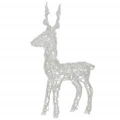 LED Sob - 42cm, 100LED, časovač, IP44, studená biela