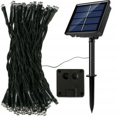 LED reťaz - 22m, 200LED, 8 funkcií, solar, IP44, multicolor