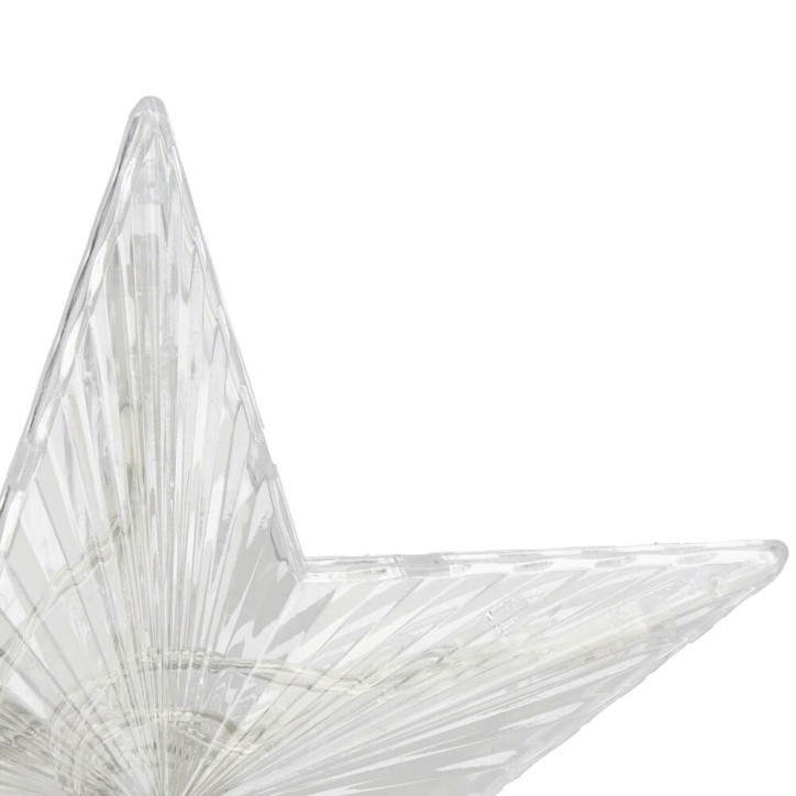 LED Hviezda na vianočný stromček - 17,5cm, 10LED, 3xAA, IP20, teplá biela