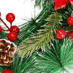 Adventný veniec svietiaci s ozdobami 30cm, vianočné dekorácie