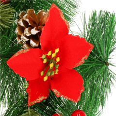 Adventný veniec svietiaci s ozdobami 30cm, vianočné dekorácie