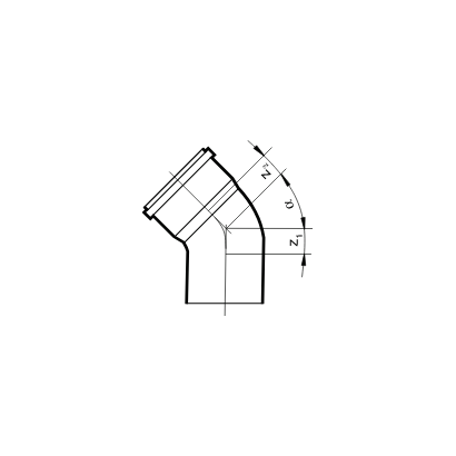 HT odpadové koleno 100/87° HTB