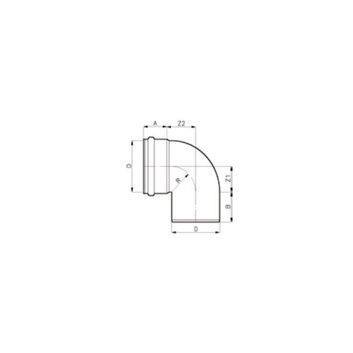PVC koleno pre kanalizačný systém SN4 150/87°30 KGB PVC koleno pre kanalizačný systém SN4 150/87°30 KGB
